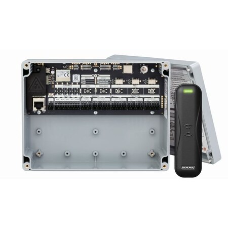 Schlage Electronics CTE Engage Single Door Controller with Multi-Technology Reader Kit, Black Finish CTEMTB11